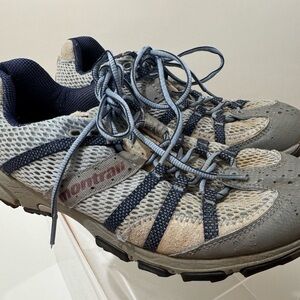 Montrail Gray and Blue Trail Running Shoes